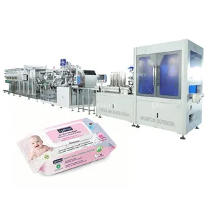 Full Automatic 12 Lanes Twin Rolls Wet Wipes Making Machine thumbnail-1