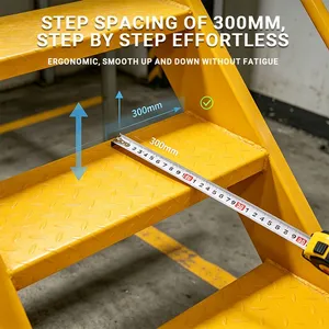 Full Enclosed Fiberglass Safety Cage Ladder Fall Prevention Vertical Climbing Ladder for Confined Space thumbnail-1