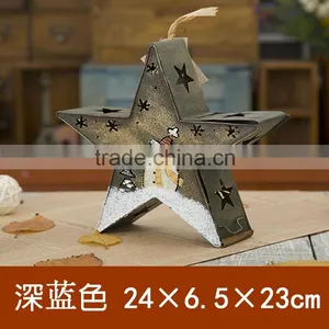 Wholesale Wooden Craft,Small Christmas Ornament Hanging Star Decoration thumbnail-3