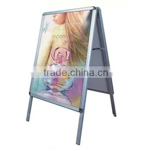 Aluminum Poster Stand,Double Sided Floor Standing Poster Frame thumbnail-1