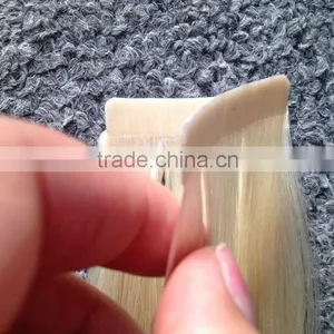 100% Remy Human Tape Hair Extensions,super Blue Tape Free Color Ring as a New Year's Gift thumbnail-3