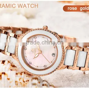 New Product Custom Ladies Vintage Watch Ceramic Alloy Watch thumbnail-4