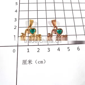 Custom Stainless Steel Pendant Necklace Stone Pendant Models thumbnail-5