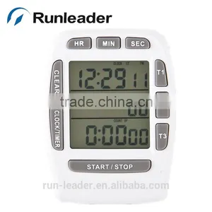 Kitchen Timer 3 Channel Digital Timer Clock Count up Fridge Magnet Cook Timer With Buzzer thumbnail-1