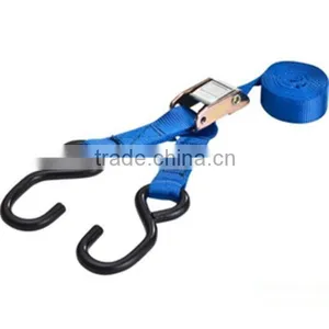 Polyester Webbing Motorcycle Cam Buckle Tie Down Straps With Hooks thumbnail-2