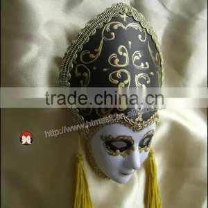 Masquerade Mask Decoration Ceramic Mardi Gras Theatrical Face Masks Wall Hangings Lot of thumbnail-2
