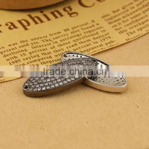 CZ6521 Wholesale Mirco cz Pave Oval Bracelet Charm Connectors thumbnail-1