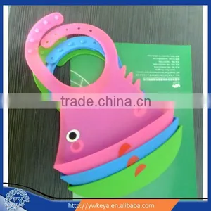 Wholesale Non -toxic New Style Washable Baby Silicon Bib Children Soft Bib Cute Baby Bib Environmental thumbnail-1