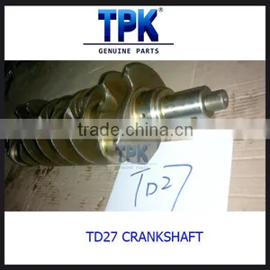 TD27 TD27T Forged Steel Crankshaft, Cast Crakshaft 12201-6700 12200-65300 12200-F4000 thumbnail-2