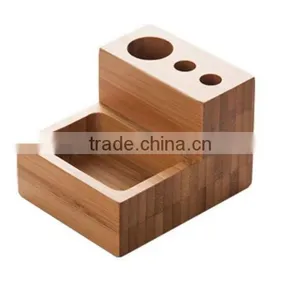 Personalized Bamboo Desk Accessories, Bamboo Pen Pot thumbnail-4