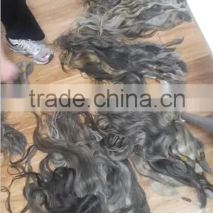 Raw Grey Hair Bulk Real Virgin Hair Unprocessed Grey Hair Extension thumbnail-4
