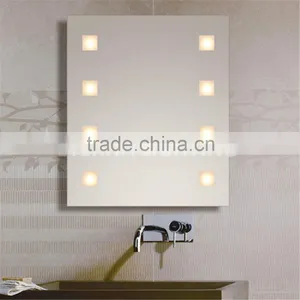 Modern Design 5mm Silver Glass Hotel Bathroom Mirror With Light Quality Choice thumbnail-1