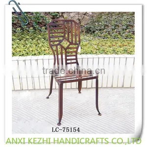 KZ140068 Antique Iron Metal Cafe Bar Stool thumbnail-6