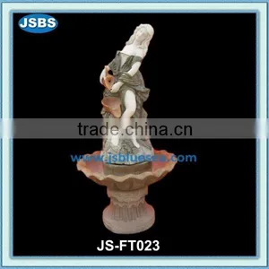 White Stone Angel Water Fountain Outdoor thumbnail-6