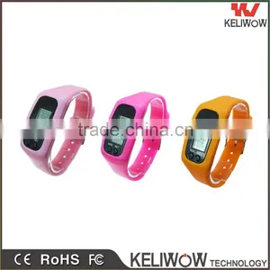Keliwow High Quality Health Watch, Gift Silicon Watch With 3D Pedometer Calorie Watch Silicone Bracelet thumbnail-2