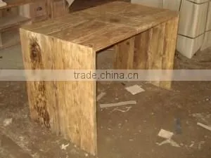 Reclaimed Teak Coffee Table With U Style thumbnail-1