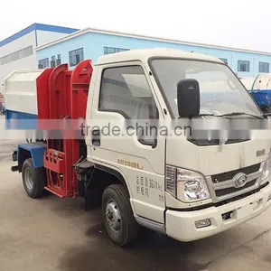 2 t Garbage Truck, 2 Ton Bucket Side Lifter Garbage Truck, 2 m3 Hydraulic Lifter Garbage Truck thumbnail-1