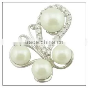 Luxury Silver Pearl Pendant/Butterfly Jewelry Pendant thumbnail-1