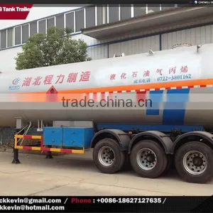 3 Axles 50m3 LPG Gas Tank Trailer thumbnail-4