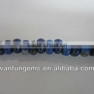 Natural Stone Lapis Rondelle thumbnail-1