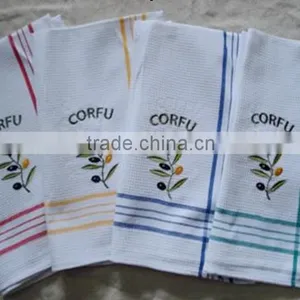 Kitchen Textile Printed Plain Cotton Kitchen Tea Towel thumbnail-2
