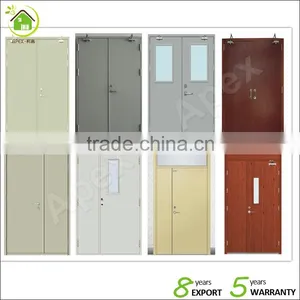 Fire Rated Wooden Door Fireproof & Security Function Double Door or Single Door thumbnail-4