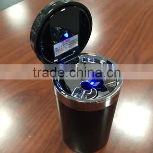 LED Car Ashtray With Cigarette Self-extinguishing Function thumbnail-1