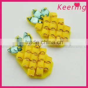3.3cm Yellow Pineapple Beads Patch for Dress thumbnail-4