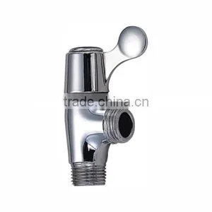 Brass Angle Valve, Polish and Chrome Finish, M1/2"-M1/2" thumbnail-1