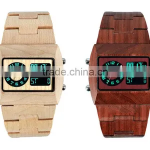 2015 Various Design Wooden Unisex High Quality Famous Brand Watches thumbnail-2
