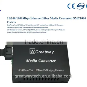 10/100/1000Mbps Ethernet/Fiber Media Converter GMC100/GMC1000 thumbnail-1