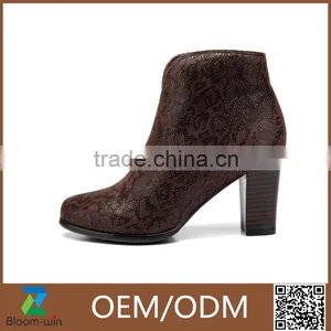 Italian 2015 High Quality High Heel Wholesale Women Leather Boots,ankle Boots thumbnail-1