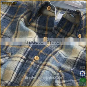 2016 Custom Made Hot Sale Yarn Dyed Fashion Casual Men Half Sleeve Shirts thumbnail-2