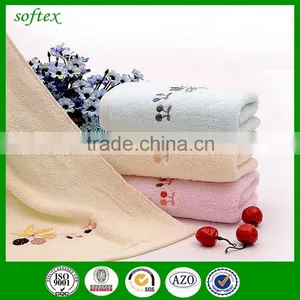 New Zero Twisted Embroidery Zero Twist Terry Cotton Towel With Artificial Cherry thumbnail-3