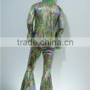 70'S Disco Suit Dancer Mens Fancy Dress 70s Party Uniform Instant Costume thumbnail-3
