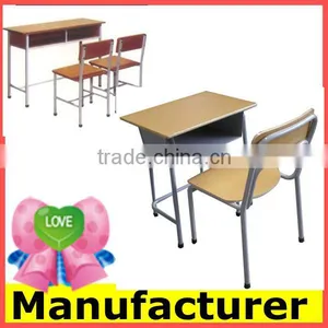 Wholesale Wooden Steel Desk and Chair, School Furniture Manufacturer thumbnail-1