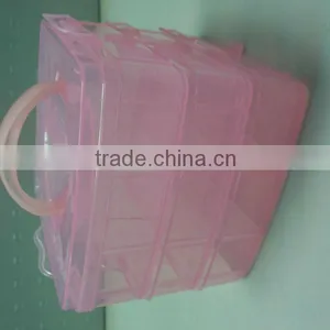 Plastic Food Contaioner With 3 Layers and a Removeable Lid thumbnail-1