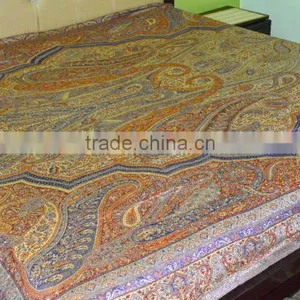 Elegant Paisley Tapestry Indian Wall Hanging Bedspread Tentures Copriletto Uberwurf Cubrecana thumbnail-2