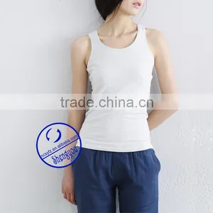Custom 100 Cotton Tank Top Women Wholesale China thumbnail-2