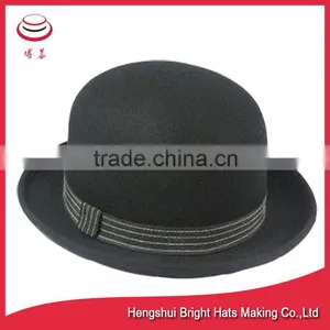 Stylish 100% Wool Felt Bowler Hats thumbnail-3