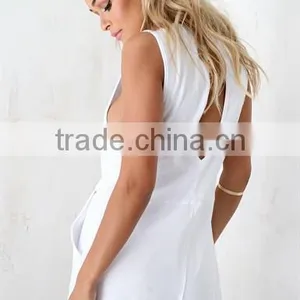 2015 Montpellier White Onesie Jumpsuit Shorts Adult Short Jumpsuit Quality Choice thumbnail-2