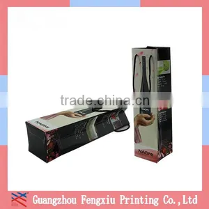 China Supplier Customized Popular Wholesale Paper Wine Bottle Carrying Gift Bag thumbnail-3