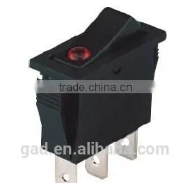 CNGAD 10A Thin Waterproof Boat Switch (electrical Rocker Switch,mini Boat Switch)(KCD3-102/C2) thumbnail-1