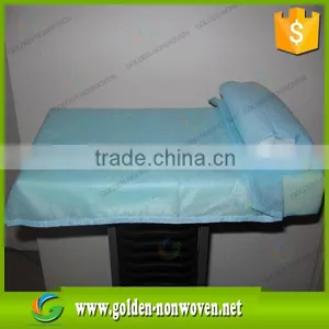 White and Green Color Polypropylene Nonwoven Fabric/sms/smms Non Woven Fabric for Hospital Bed Sheet thumbnail-2