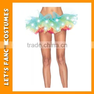 PGWC2825 Adult Sexy Led Light Neon Rainbow Tutu Fancy Dress Halloween Costume thumbnail-1