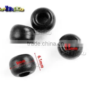 9/64"(3.5mm) Plastic Bell Stopper Cord Ends For Sportwear Paracord Rope Accessories #FLS179-B thumbnail-1