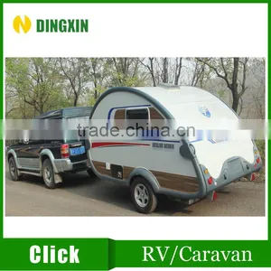 Teardrop Type Fiberglass Mini Caravan Travel Trailer Caravan Quality Choice thumbnail-3