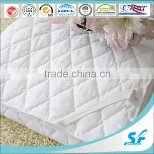 Cotton Material and Quilted Microfiber Filling Thin Mattress Pad Topper thumbnail-2