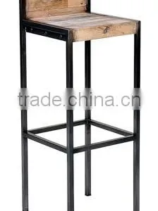 WOODEN SEAT INDUSTRIAL BAR STOOL , HIGH BAR STOOL , COUNTER STOOL thumbnail-1