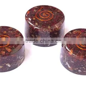 Garnet Orgonite Tower Buster : Energetic Space Protectors thumbnail-1